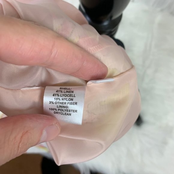 Ann Taylor Loft Linen Lyocell Floral Lined Size 2 - Picture 6 of 7